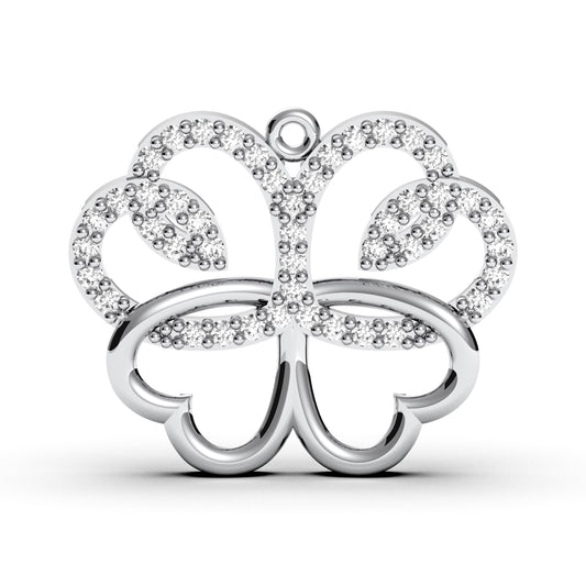 Sterling Silver Butterfly Pendant Necklace: CZ Transformation Charm