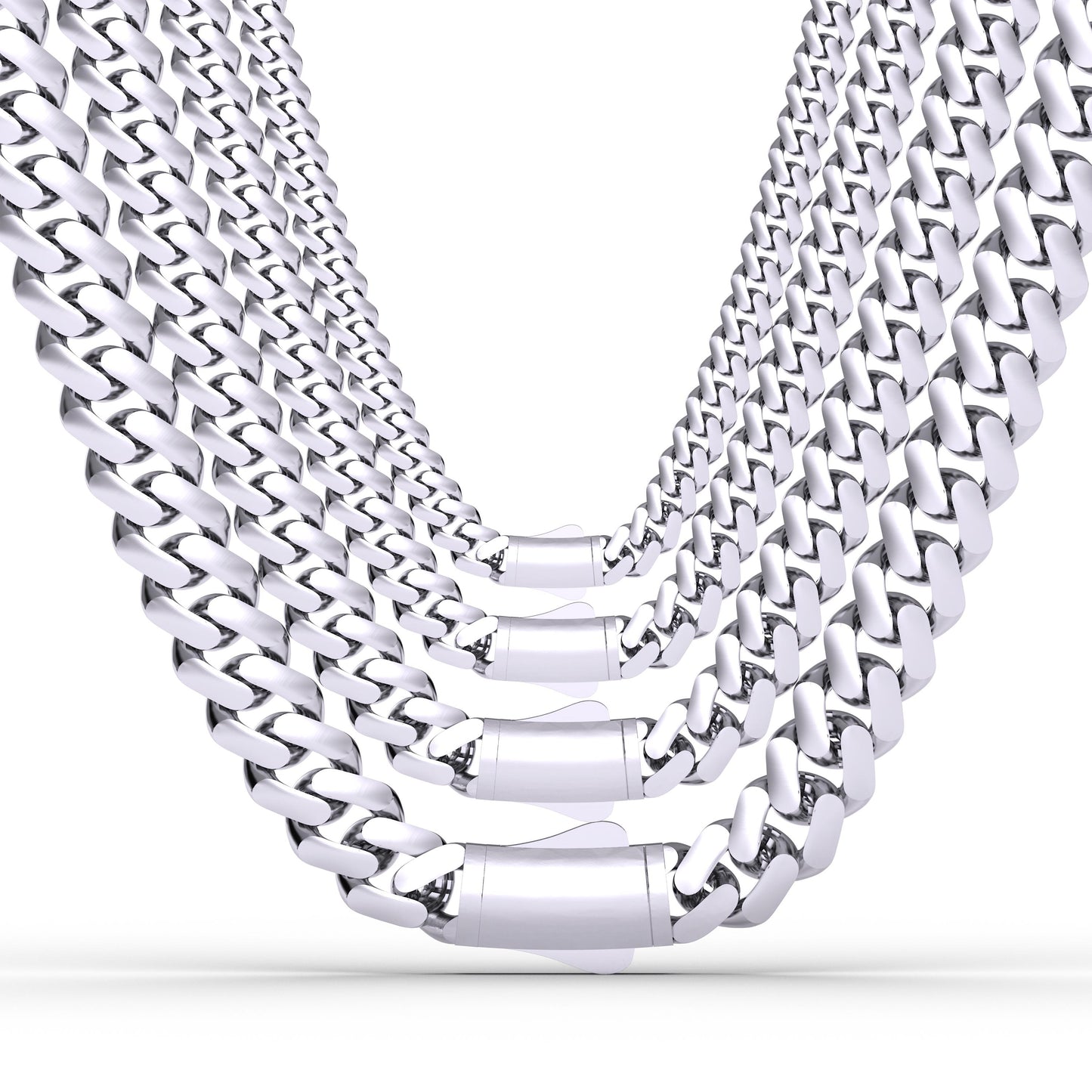 Sterling Silver Hollow Chain Necklace • Lightweight 925 Silver Curb Chain for Men & Women • Everyday Minimalist Silver Jewelry Gift